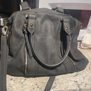 Free people vegan leather black crossbody bag